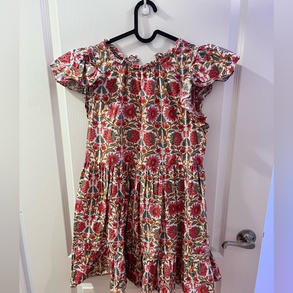 Caroline Constas bohemian dress in pink and green floral size small - Picture 2 of 4